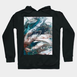 Under the sea acrylic pouring Hoodie